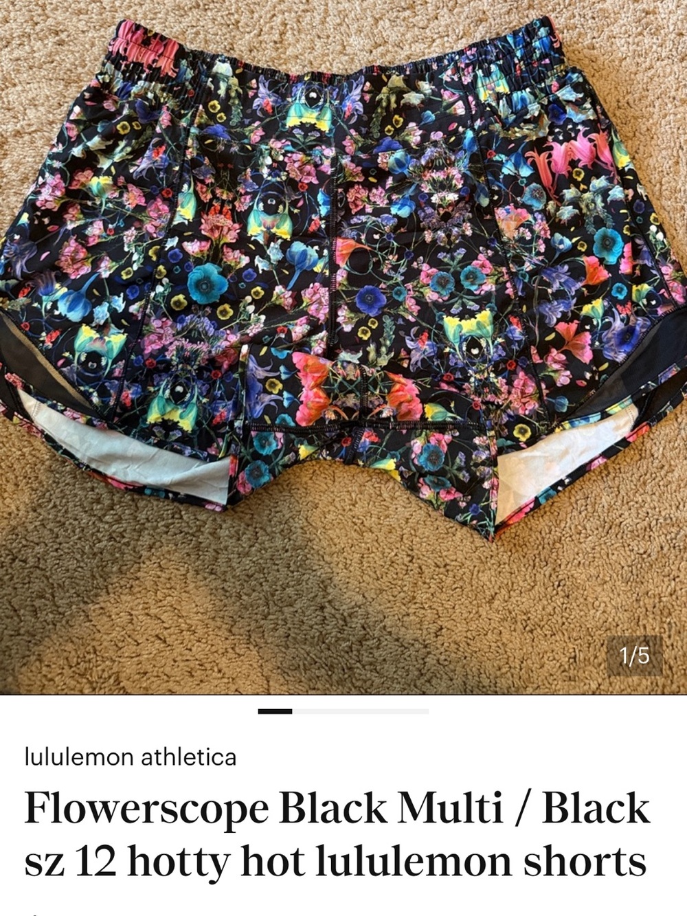 Lululemon flowerscope sz 12